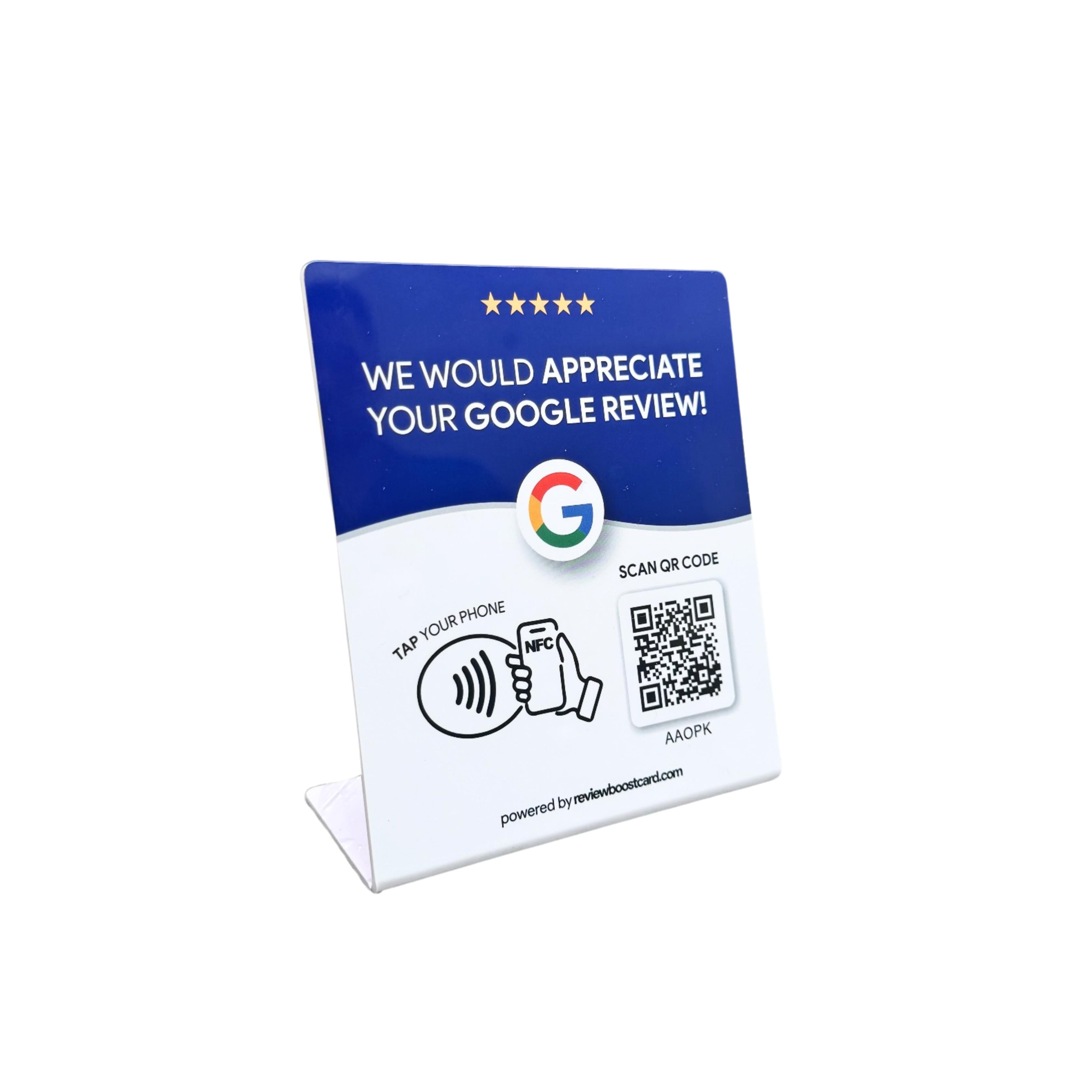 Google Reviews Stand