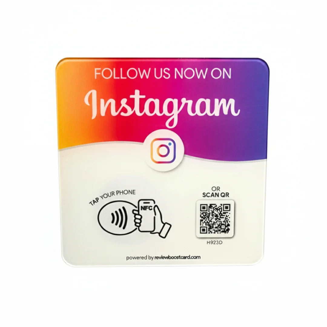 ReviewBoost Instagram Followers Plaque lifestyle shot